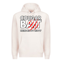 Pale Pink cougar bait funny halloween costume older woman younger man Premium Hoodie - lanVoArt