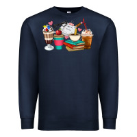 Navy Teacher Coffee Cups Premium Sweatshirt - Artiststas