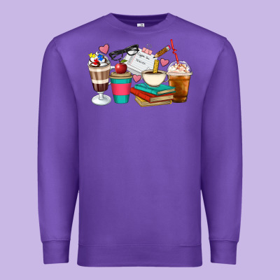Teacher Coffee Cups Premium Sweatshirt Designed By Artiststas
