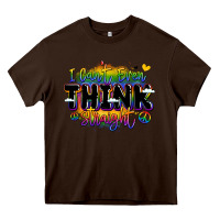 Chocolate Brown pride and identity expression Heavy Core Tee - LillyAllenDesigns