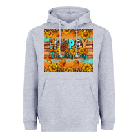 Heather Grey Happy Thanksgiving Heavyweight Hoodie - Artiststas