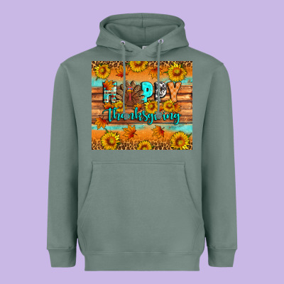 Happy Thanksgiving Heavyweight Hoodie Designed By Artiststas
