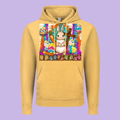 Easter Day Rabbit Vintage Hoodie Designed By Tumblerdesignbyshophia