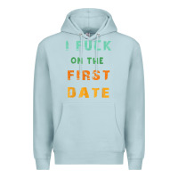 Blue Mist I F.uck On The First Date Funny First Date Gift Premium Hoodie - lanVoArt