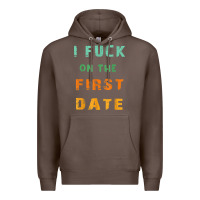 Coffee I F.uck On The First Date Funny First Date Gift Premium Hoodie - lanVoArt