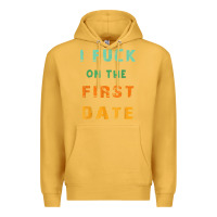 Mustard I F.uck On The First Date Funny First Date Gift Premium Hoodie - lanVoArt
