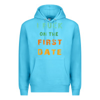 Ocean Blue I F.uck On The First Date Funny First Date Gift Premium Hoodie - lanVoArt