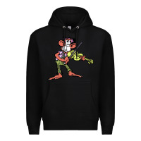 Black the iommi monkey Premium Hoodie - lanVoArt