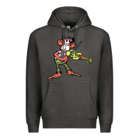 Charcoal Heather the iommi monkey Premium Hoodie - lanVoArt
