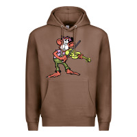 Chestnut the iommi monkey Premium Hoodie - lanVoArt