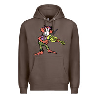 Coffee the iommi monkey Premium Hoodie - lanVoArt
