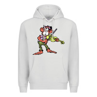 Dove Grey the iommi monkey Premium Hoodie - lanVoArt