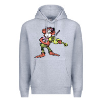 Heather Grey the iommi monkey Premium Hoodie - lanVoArt