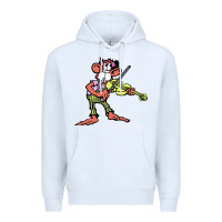 White the iommi monkey Premium Hoodie - lanVoArt