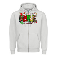 Dove Grey Nurse Juneenth Zipper Hoodie - CowhideDigitalArt
