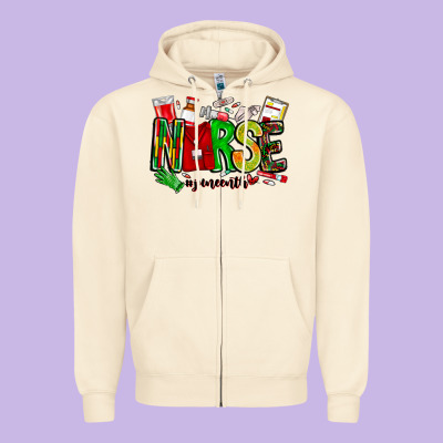Nurse Juneenth Zipper Hoodie Designed By Cowhidedigitalart