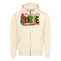 Sandshell Nurse Juneenth Zipper Hoodie - CowhideDigitalArt