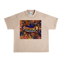 French Oak Tiger America tumbler 4th of july Urban Heavy Tee - HowdyJamesFarm