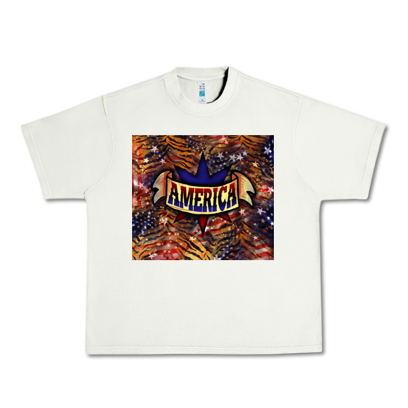 Tiger America Tumbler 4th Of July Urban Heavy Tee by HowdyJamesFarm | Teevron