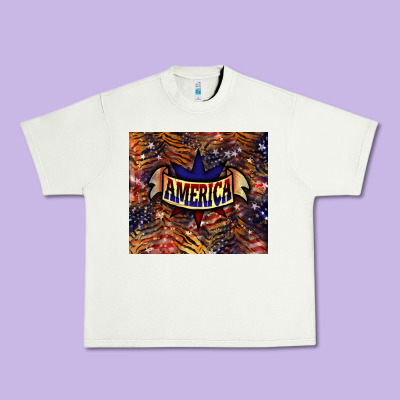 Tiger America Tumbler 4th Of July Urban Heavy Tee Designed By Howdyjamesfarm