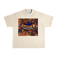 Sandshell Tiger America tumbler 4th of july Urban Heavy Tee - HowdyJamesFarm