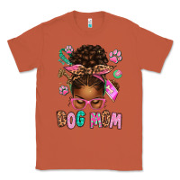 Copper Afro Messy Bun Dog Mom Classic Tee - texasbilliewilder