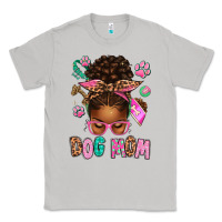 Moon Dust Afro Messy Bun Dog Mom Classic Tee - texasbilliewilder