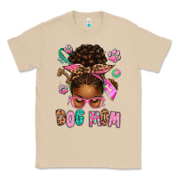 Mushroom Afro Messy Bun Dog Mom Classic Tee - texasbilliewilder