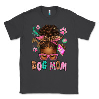 Smoke Afro Messy Bun Dog Mom Classic Tee - texasbilliewilder