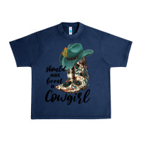 Navy Should Have Been A Cowgirl Urban Heavy Tee - JahusDesignShop
