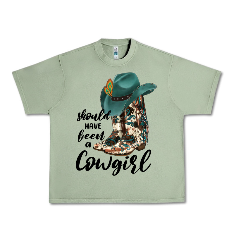 Should Have Been A Cowgirl Urban Heavy Tee by JahusDesignShop | Teevron