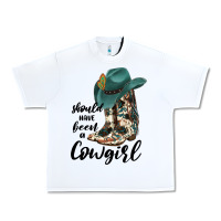 White Should Have Been A Cowgirl Urban Heavy Tee - JahusDesignShop