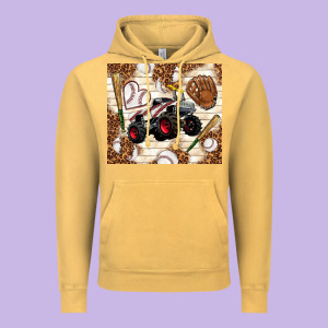 Baseball Crusher Vintage Hoodie Designed By Tumblerdesignbyshophia