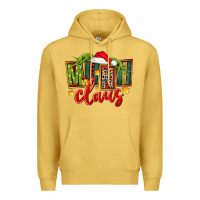 Antique Gold christmas mini claus Premium Hoodie - FaDigitalArtStudio