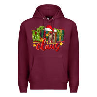 Burgundy christmas mini claus Premium Hoodie - FaDigitalArtStudio