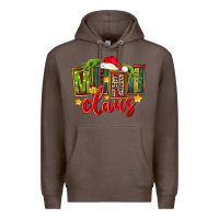 Coffee christmas mini claus Premium Hoodie - FaDigitalArtStudio