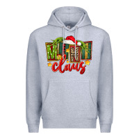 Heather Grey christmas mini claus Premium Hoodie - FaDigitalArtStudio