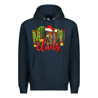 Navy christmas mini claus Premium Hoodie - FaDigitalArtStudio