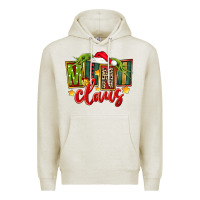 Oatmeal Heather christmas mini claus Premium Hoodie - FaDigitalArtStudio