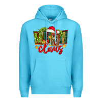 Ocean Blue christmas mini claus Premium Hoodie - FaDigitalArtStudio