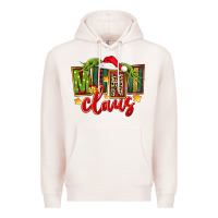 Pale Pink christmas mini claus Premium Hoodie - FaDigitalArtStudio