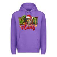 Purple christmas mini claus Premium Hoodie - FaDigitalArtStudio