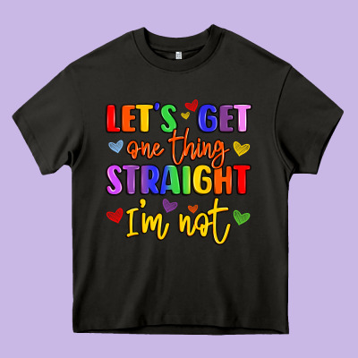 Celebrate Pride With Colorful Text Heavy Core Tee Designed By Lillyallendesigns