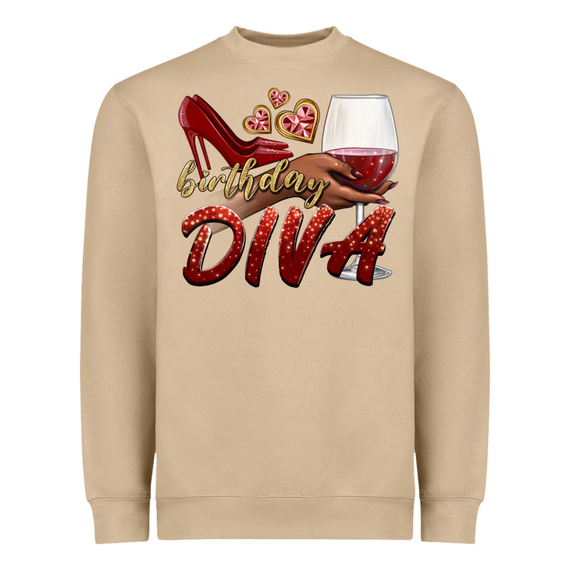 Birthday Diva Heavyweight Sweatshirt by BundleAndBundleShop | Teevron