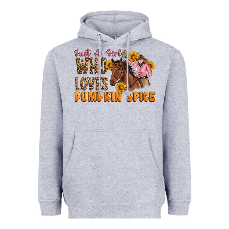 Just A Girl Who Loves Pumpkin Spice Cowgirl Heavyweight Hoodie by Artiststas | Teevron
