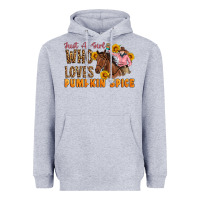 Heather Grey Just A Girl Who Loves Pumpkin Spice Cowgirl Heavyweight Hoodie - Artiststas