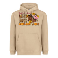Mushroom Just A Girl Who Loves Pumpkin Spice Cowgirl Heavyweight Hoodie - Artiststas