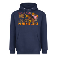 Navy Just A Girl Who Loves Pumpkin Spice Cowgirl Heavyweight Hoodie - Artiststas