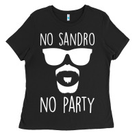Black no sandro no party Ladies Tee - Bettercallsaul