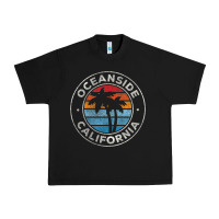 Black Oceanside California Ca Vintage Retro 70S Urban Heavy Tee - lanVoArt